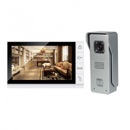 Videointerfoane Videointerfon color 9" cu inregistrare Tongwei alb DP-998R TONGWEI