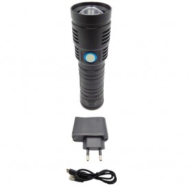 TEDLanterna metalica led 3 acumulatori litiu L18650