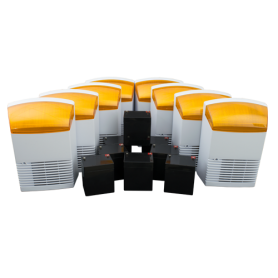 KIT 8 sirene de exterior + 8 acumulatori 12V, 4Ah BS1X8+8AC