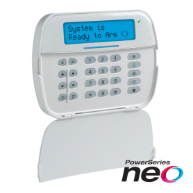 Tastatura LCD alfanumerica wireless si cititor de proximitate, cablata, 128 zone, SERIA NEO - DSC NEO-HS2LCD-WFP