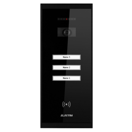 Panou exterior video SMART pentru 3 Familii - ELECTRA VPM.3SR02.ELB04