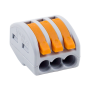 Conector derivatie tip WAGO 3 fire (10 buc.) W-413