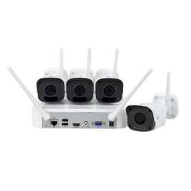 KIT WIFI 4 camere Bullet 2MP+ NVR - UNV KIT-2122F40W-4B