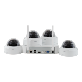 KIT WIFI 4 camere Dome 2MP + NVR - UNV KIT-322F28W-4D