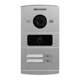 Panou exterior videointerfon TCP/IP pentru 2 familii, control acces integrat - HIKVISION DS-KV8202-IM