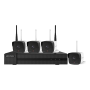 KIT WIFI 4 camere Bullet 2MP + NVR - HiWatch HWK-N4142B-MH-W