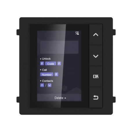 Modul afisaj LCD TFT pentru Interfon modular - HIKVISION DS-KD-DIS