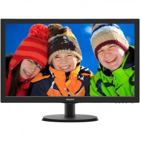 Monitor LED Philips 223V5LHSB2/00, V-line, 21.5'' 1920x1080@60Hz, 16:9, TN, 5ms, 200nits, Black, 3 Years, VESA100x100/VGA/HDMI/