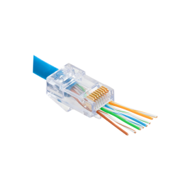 Mufa RJ-45 Cat.6 EZ Pass-Through, 100 buc. RJ45-CAT6-EZ