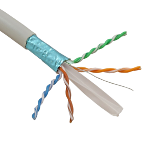 Cablu FTP, cat 6E, CUPRU 100%, manta LSZH 305m  - ELAN ELN-FTP-6e-CU