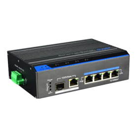 Switch 4 porturi PoE+, 1 port uplink SFP/RJ45 - UTEPO UTP7204E-POE-A1
