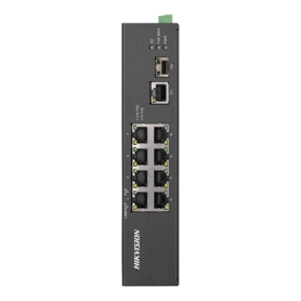 Switch 8 porturi PoE, 2 porturi uplink SFP/RJ45 - HIKVISION DS-3T0310HP-E-HS