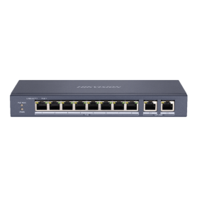 Switch 8 porturi PoE, 2 porturi uplink RJ45 Gigabit - HIKVISION DS-3E0310P-E-M