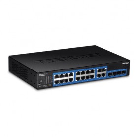 Switch Web Smart Gigabit 16 porturi Gigabit, 4 porturi Gigabit RJ-45/SFP - TRENDnet TEG-204WS