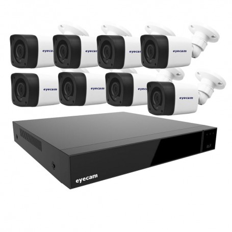 Sistem Supraveghere Exterior 8 Camere Bullet 5MP