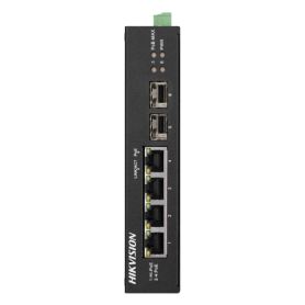 Switch 4 porturi Gigabit PoE, 2 porturi uplink SFP - HIKVISION DS-3T0506HP-E-HS