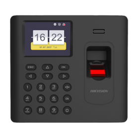 Terminal standalone IP de control acces si pontaj cu cititor Amprenta, Card Mifare, Wi-Fi - HIKVISION DS-K1A802AMF-B