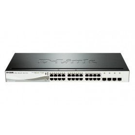 DLINK SW 20P-GB 4CMB 12P-POE SMART RM